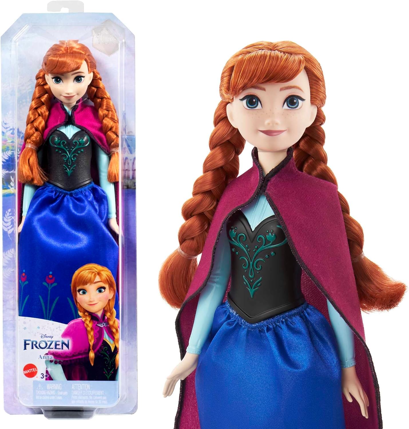 Disney's Frozen Anna Posable Fashion Doll with Signature Clothing and Accessories