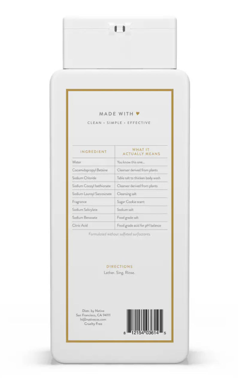 Native Limited Edition Sugar Cookie Body Wash, 18 oz