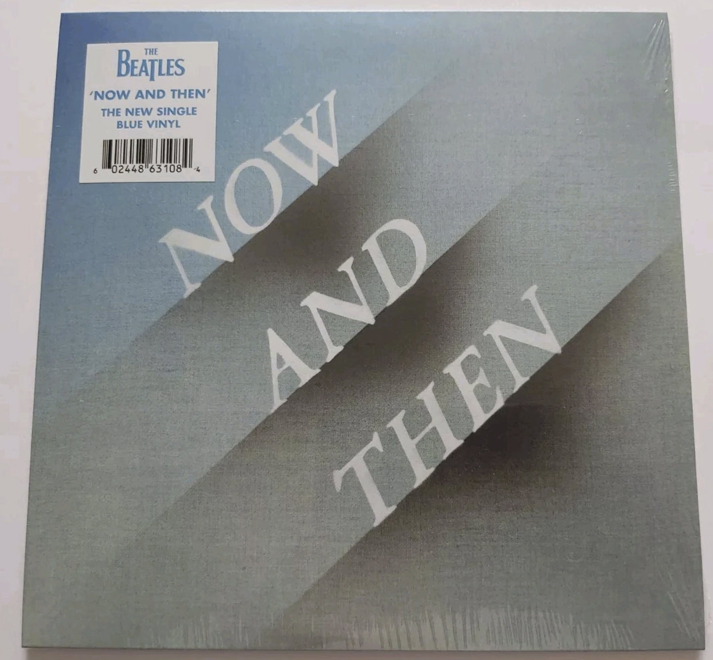 The Beatles- Now and Then - 7" Blue/White Marble Vinyl