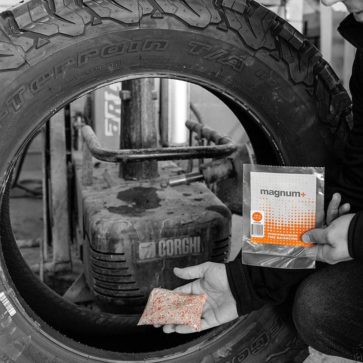 magnum+ Tire Balancing Beads for Trucks, Trailer, Off-Road Vehicles – TPMS Compatible Tempered Glass Wheel Balance Beads – One Bag x 10.5oz/300g