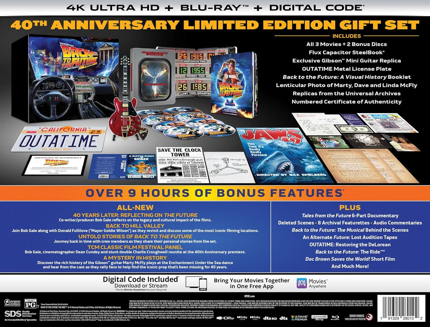 Back to the Future - 40th Anniversary 4K Trilogy Steelbook Giftset