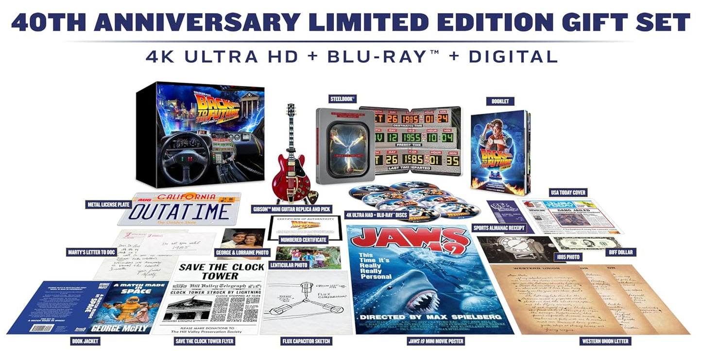 Back to the Future - 40th Anniversary 4K Trilogy Steelbook Giftset