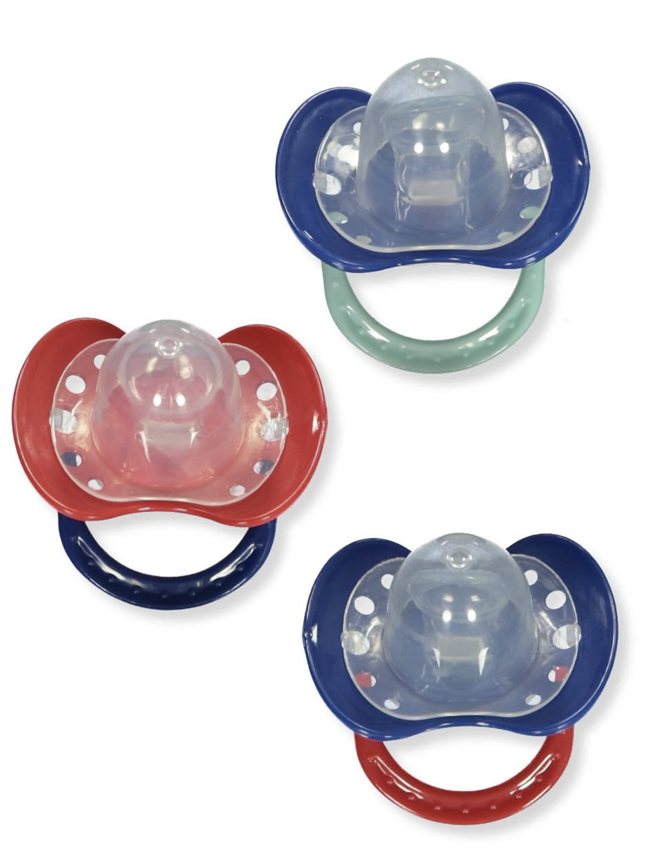 Disney Baby Boys' 3-Pack Mickey Mouse Pacifier Set - blue, one size