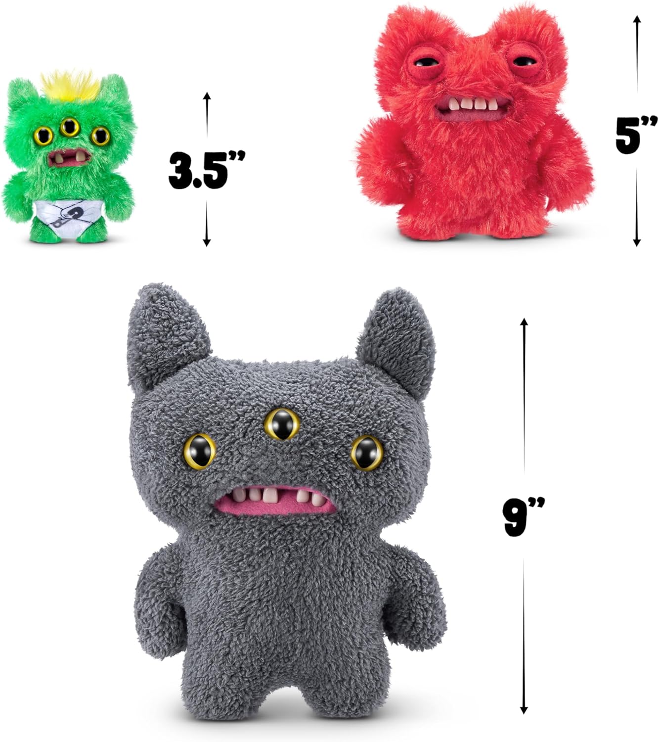 Fuggler Fugg Family by ZURU Funny Ugly Monster, Plush, Collectible, Toy (Reeko)