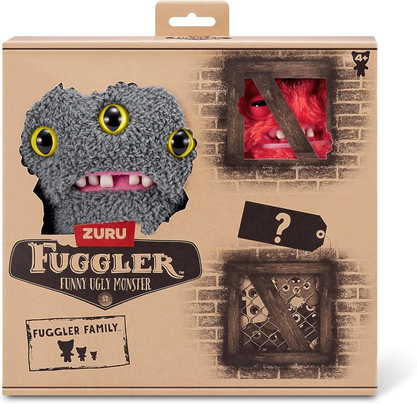Fuggler Fugg Family by ZURU Funny Ugly Monster, Plush, Collectible, Toy (Reeko)