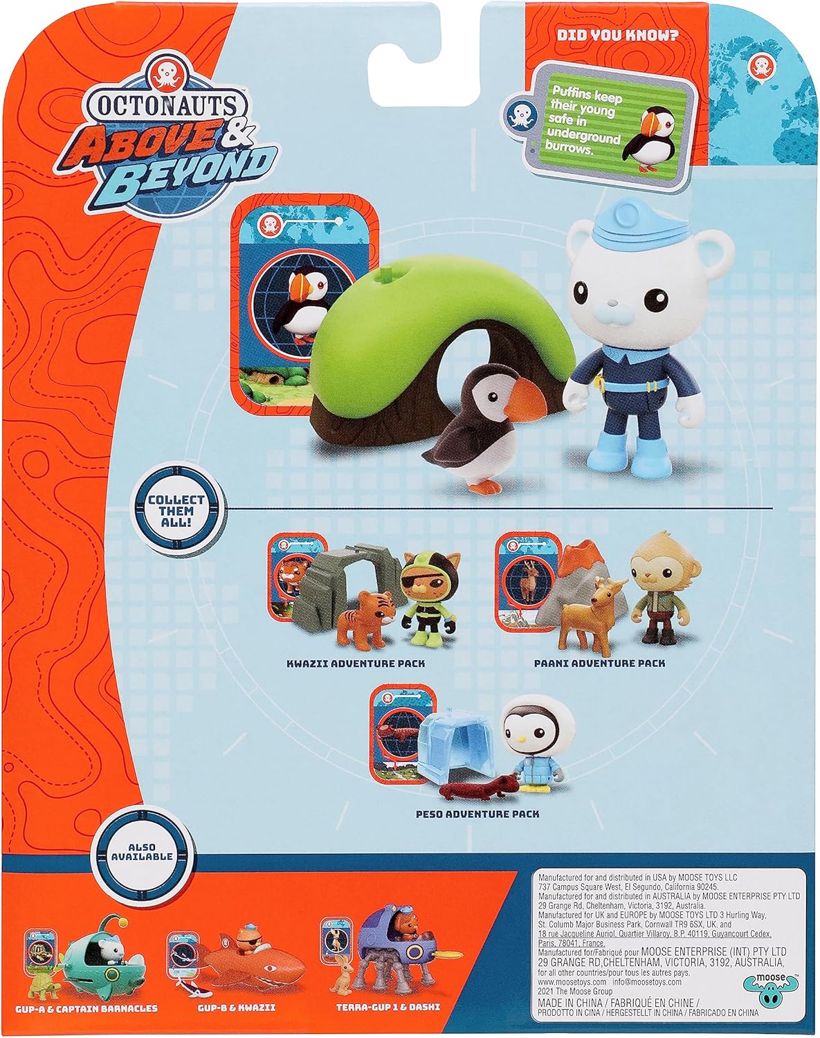 Octonauts Above and Beyond | Deluxe Toy Figure | Captain Barnacles Adventure Pack | Recreate Missions
