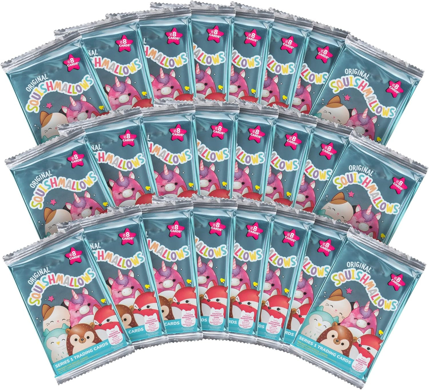 Squishmallows Official Jazwares Series 1 Trading Cards 24-Pack