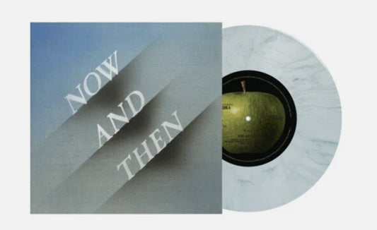 The Beatles- Now and Then - 7" Blue/White Marble Vinyl
