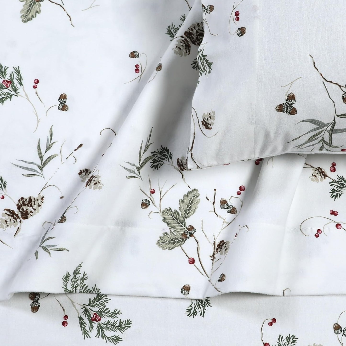 Tribeca Living Portuguese Cotton Flannel Extra Deep Pocket Sheet Set, Harmony