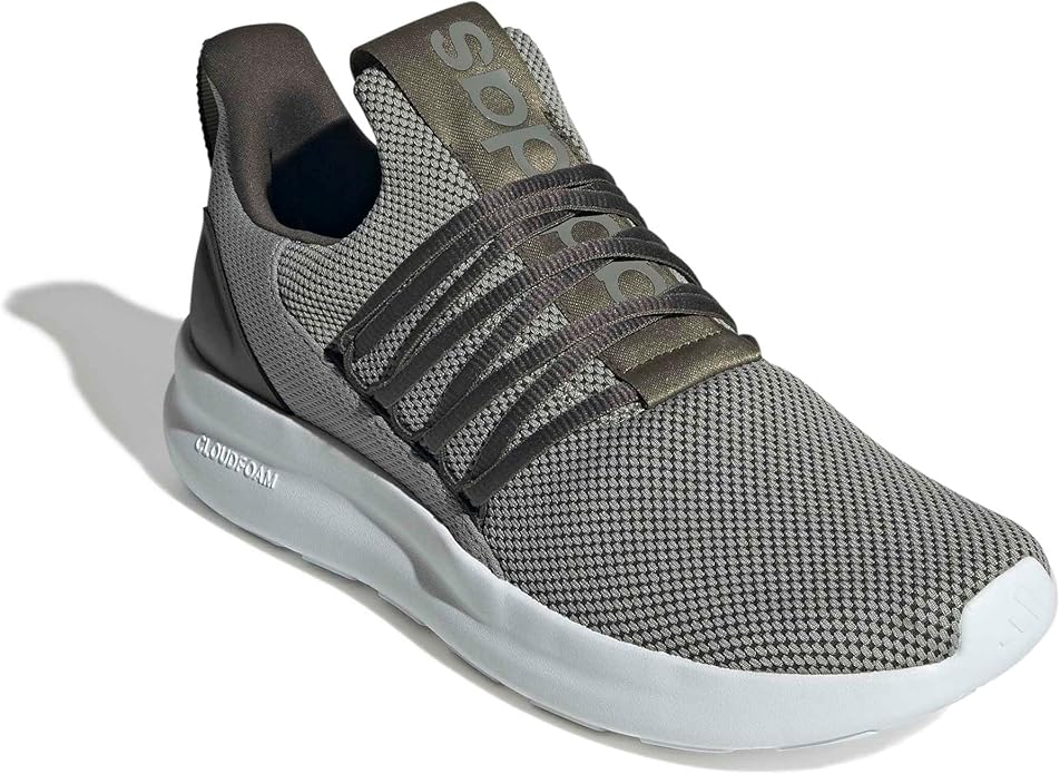 adidas Men's Lite Racer Adapt 7.0 Running Shoes - Silver Pebble/Shadow Olive/Olive Strata